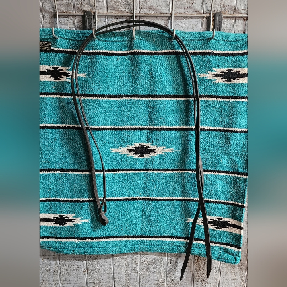 Western leather split reins